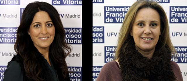 De izda. a drcha: Nieves Carmona y Gloria Claudio